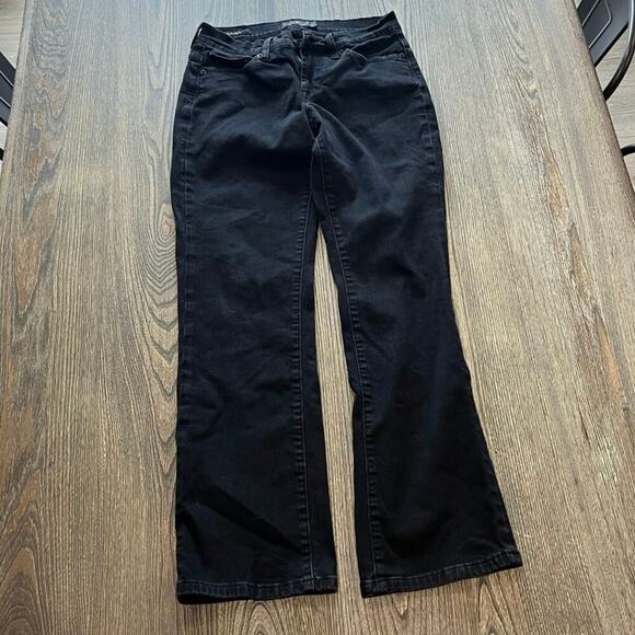 Lucky Brand Easy Rider Bootcut Jeans High Rise Denim Stretch Black Size 4/27 - Picture 1 of 12
